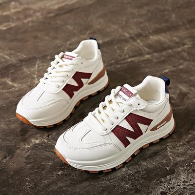 Интернет-знаменитость взрыв толстая подошва на платформе Форрест Гамп папины кроссовки женские 2025 лето новые универсальные повседневные легкие белые туфли