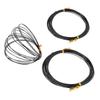 Anodized Aluminum Bonsai Training Wire With 3 Sizes(1.0 Mm,1.5 Mm,2.0 Mm) Total 15m (Black) Decoration Wire Bonsai Wires 3 Rolls
