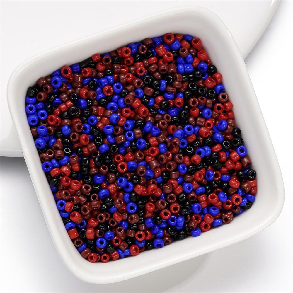 10g/Lot 2mm Mixed Glass Seed Beads Charm Colorful Bead for DIY Spacer Loose Bracelet Necklace Earring Jewelry Making Accessories