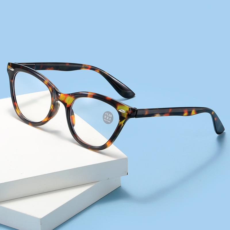 Новые модные женские очки для чтения с рисунком кошачьих глаз, дизайн рисовых ногтей, очки для чтения с защитой от синего света, ретро-очки по рецепту для мужчин
