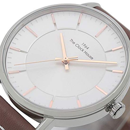 Часы повседневные простые аналоговые водонепроницаемые часы стильные белые [The House] MCA5002-WH1B мужские