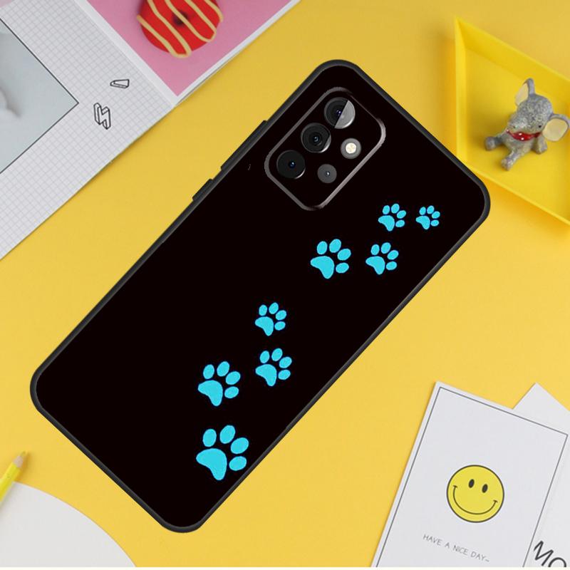 Чехол Лапки Кошки Собаки для Samsung Galaxy A53 A33 A23 A13 A06 A56 A16 A36 A55 A35 A17 A54 A34 A14 A52 A32 A15