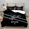 Antonio Spurs Logo 3pcs Bedding Set,Including 1pc Duvet Cover And 2pcs Pillowcases Perfect Gift for Christmas,Ideal for Bedroom, Dormitory