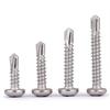 Stainless Steel 304 Phillips Round Head Self-Drilling & Tapping Screws, M3.9/M4.8/M5.5 Swallowtail Bolts