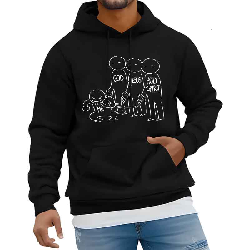 interest Printed Men Women Hooded Pullover  Street Trends Casual Hooded Shirt Fashion Unisex Sports Clothing Autumn_Winter Top