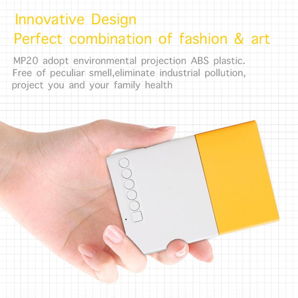 Мини-светодиодный проектор поддерживает портативный видеопроектор 720P/1080P со встроенным динамиком и пультом дистанционного управления