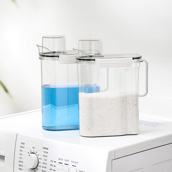 Герметичная банка для стирального порошка Yousheng, прозрачная емкость для хранения, коробка для стирального порошка, предотвращает сырость для прачечной, ванной комнаты