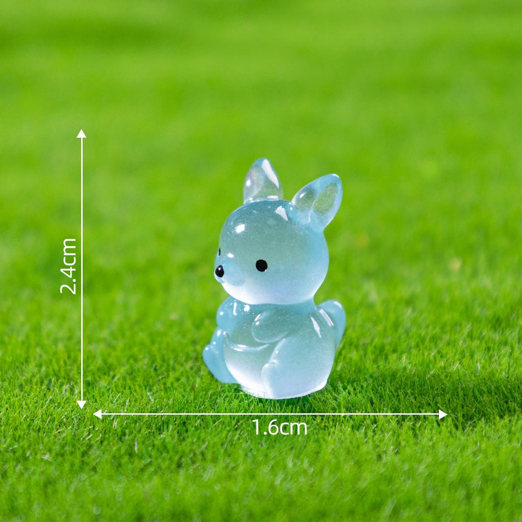 30X micro-landscape creative luminous wallaby doll cute pieces gardening landscaping diy decoration accessories mini ornaments