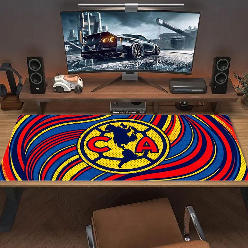 Club America Large Size Mouse Pad Large Gaming Table Cushion Non-slip Laptop Tablet Big Mousepad XXL Mat Mini PC Playmat With Lock edge