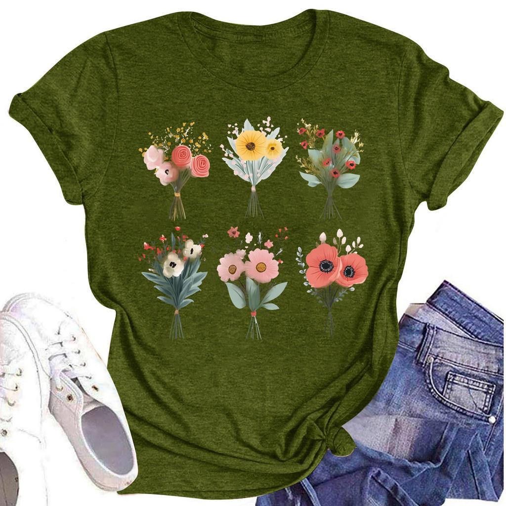 Женская мода повседневная футболка с круглым вырезом и короткими рукавами, топ, футболка, топ