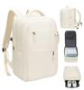 Travel Backpack for Women Expandable Backpack for Travel Hiking Weekender Backpack with USB Charging Port [Hp Hope] Backpack,Anti-Theft (White)