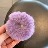 Girls Mink Fur Ponytail Holder Elastic Plush Hair Ring Faux Rabbit Fur Scrunchies Hair Rope Elastic