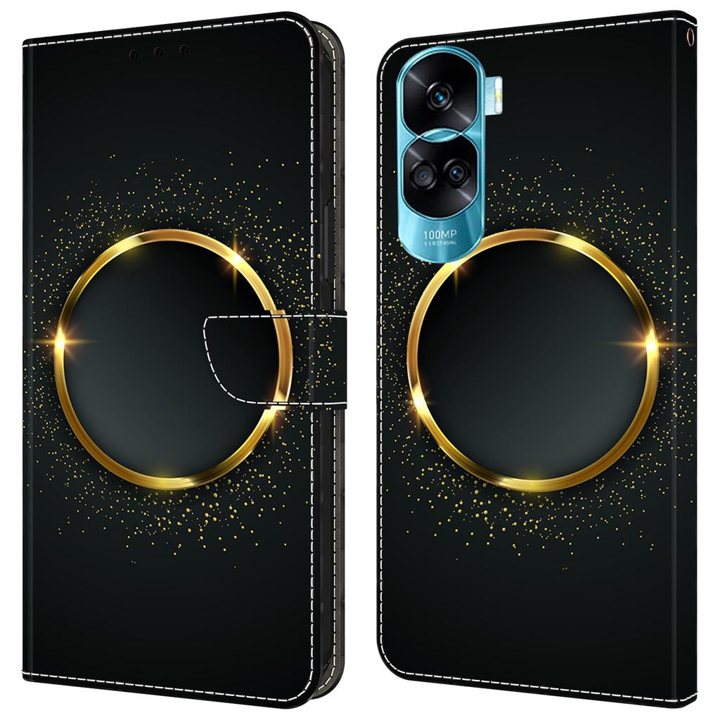 Для Honor 90 Lite 5G/X50i 5G Чехлы Магнитный чехол для телефона Печать с рисунком Кошелек Защита от царапин Чехол для телефона