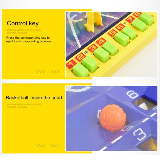 Basketball Board Game 2 Players Interactive Educational Finger Push Basketball Launching Toy