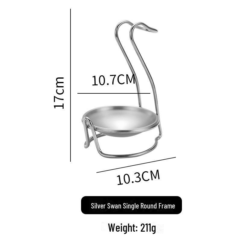 Набор из нержавеющей стали для горячих кастрюль и суповых ложек с подставкой - утолщенный дуршлаг и держатель для столовых ложек