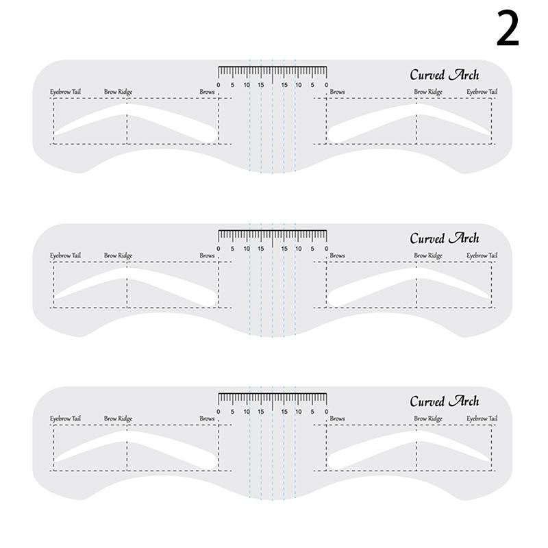 3/10 шт. многоразовый трафарет для бровей мягкая линейка определитель бровей руководство по рисованию бровей укладка формирование уход шаблон карта