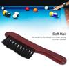 Wood Handle Billiard Table Brush Curved Handle Snooker Table Brush  For Billiard Table