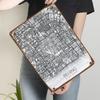 Beijing White Map Tinplate Signs Map Poster Wall Art Mural Custom Metal Sign for Wall Art Decoration Bath Room Decor Men Retro