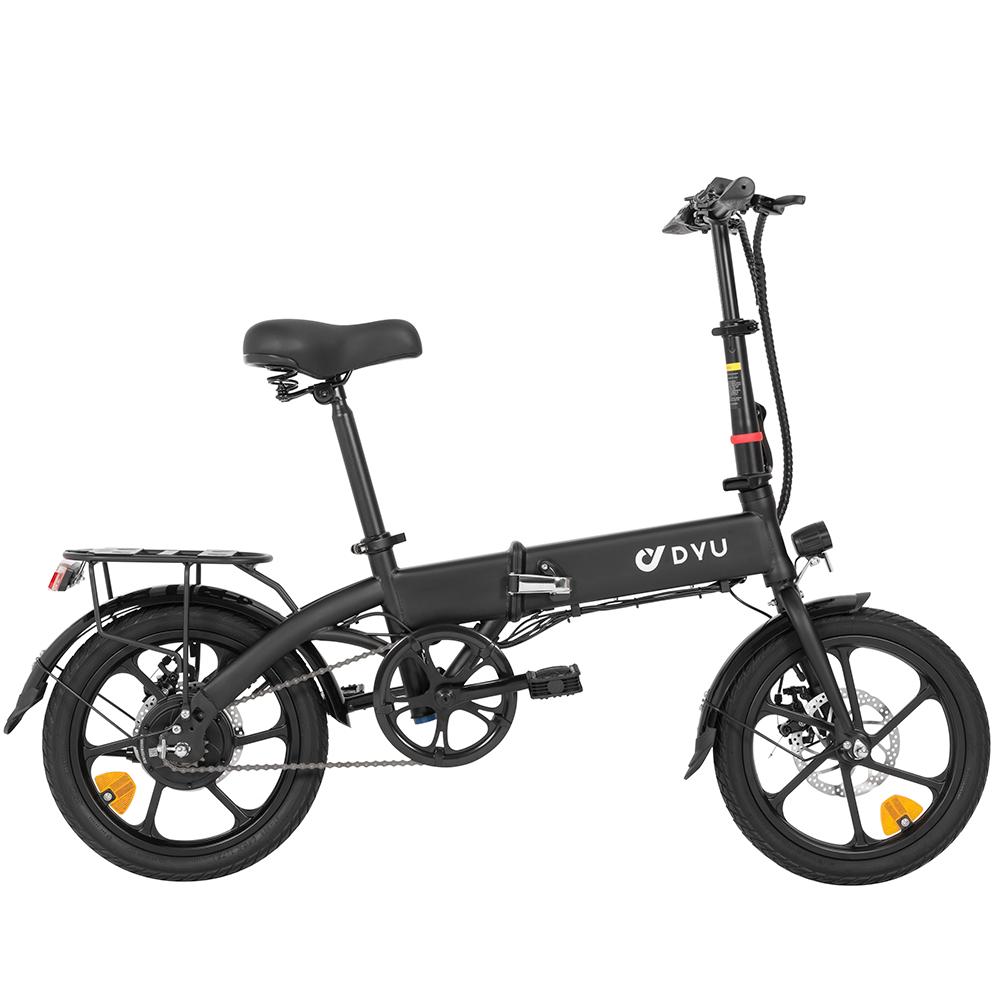 DYU A1F Pro Folding Electric Bicycle With TowSeat For Adult 250W Motor 48V7.5AH Battery 16 Inch Tires  Urban Commuting Electric Bike