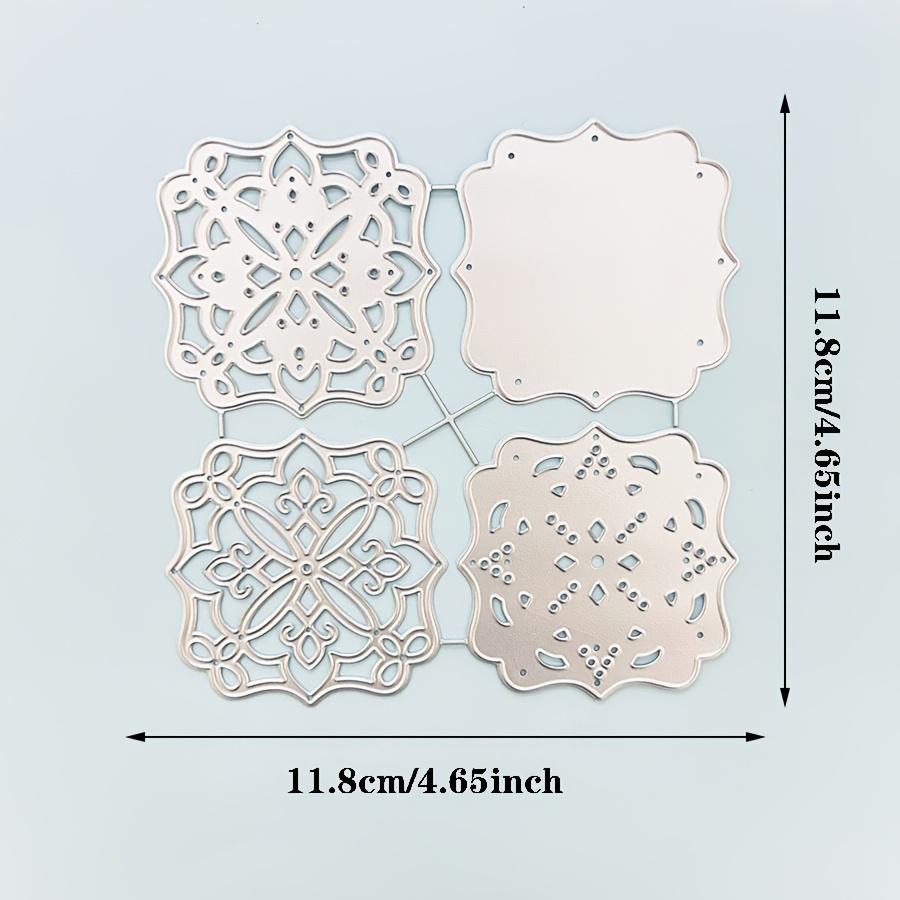 Layered Lace Frame Metal Cutting Dies Scrapbooking Stencil Die Cuts Card Embossing Photo Album Template Mold Decoration Craft