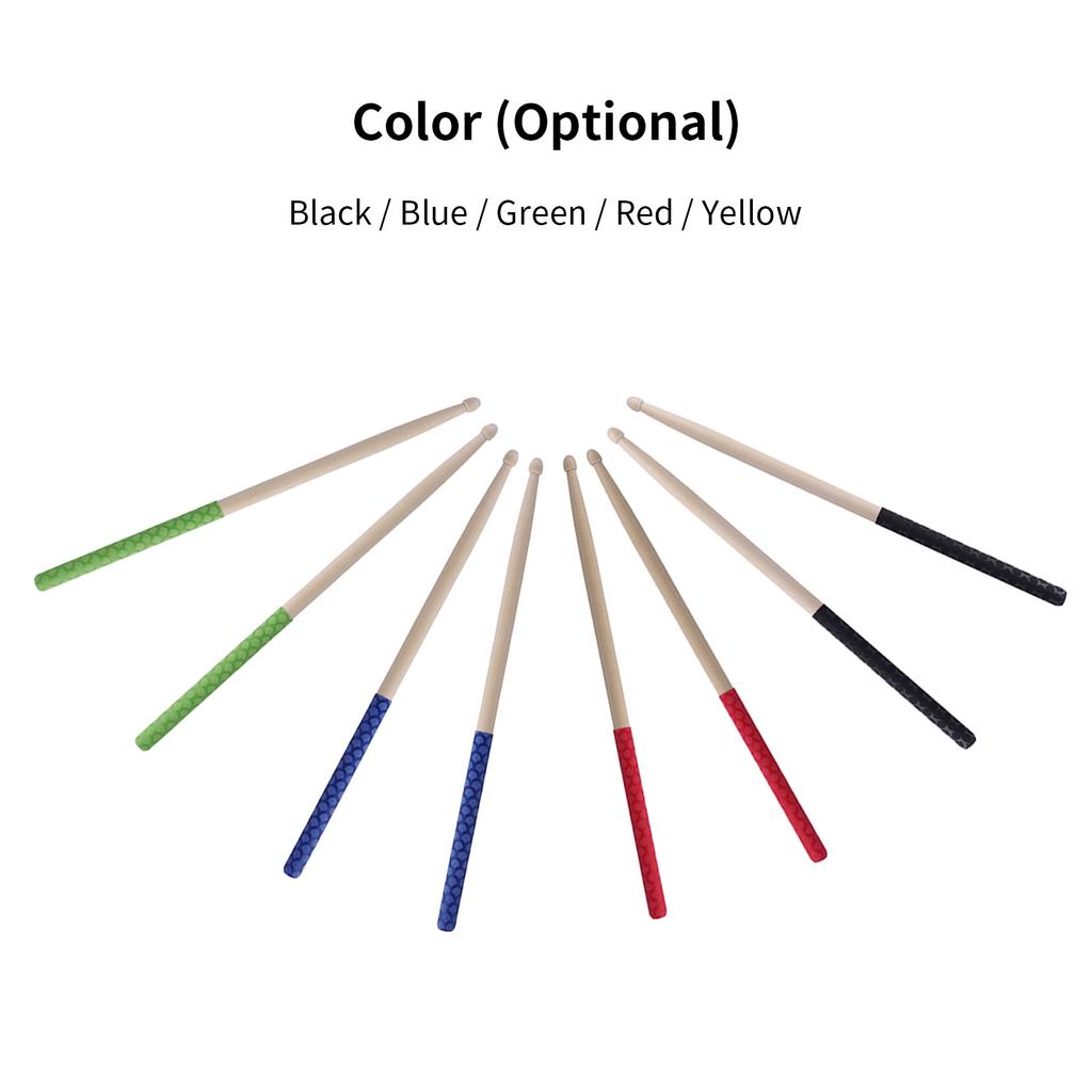 1 пара барабанных палочек 5A Противоскользящие барабанные палочки Нескользящие барабанные палочки Кленовые барабанные палочки Треугольный наконечник с Нескользящим покрытием