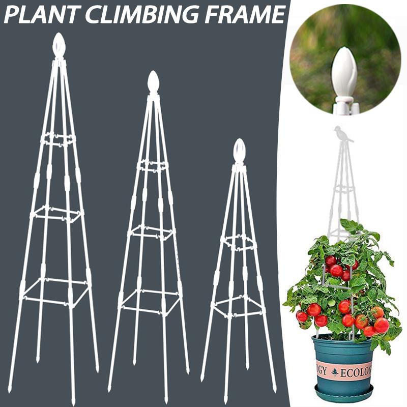 Outdoor Garden Metal Obelisk Climbing Plant Support Frame Trellis New