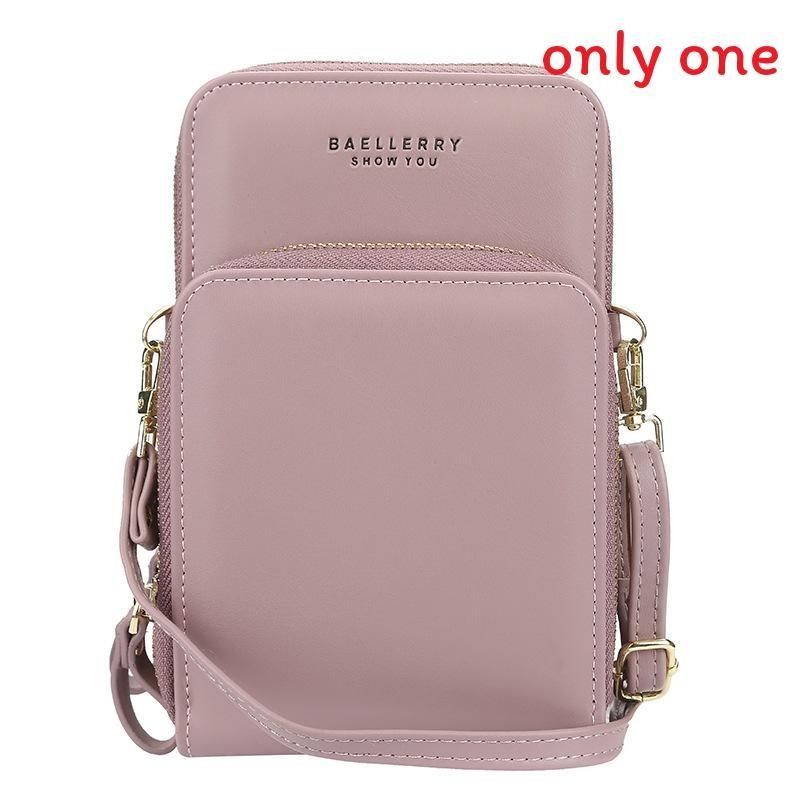 Baellerry Womens Wallet Pu Leather Large Capacity Zipper Crossbody Phone Bag For Daily Use