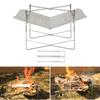 Camping Firepit BBQ Grill Rack Portable Cooking Pot Foldable Stand Campfire for Outside