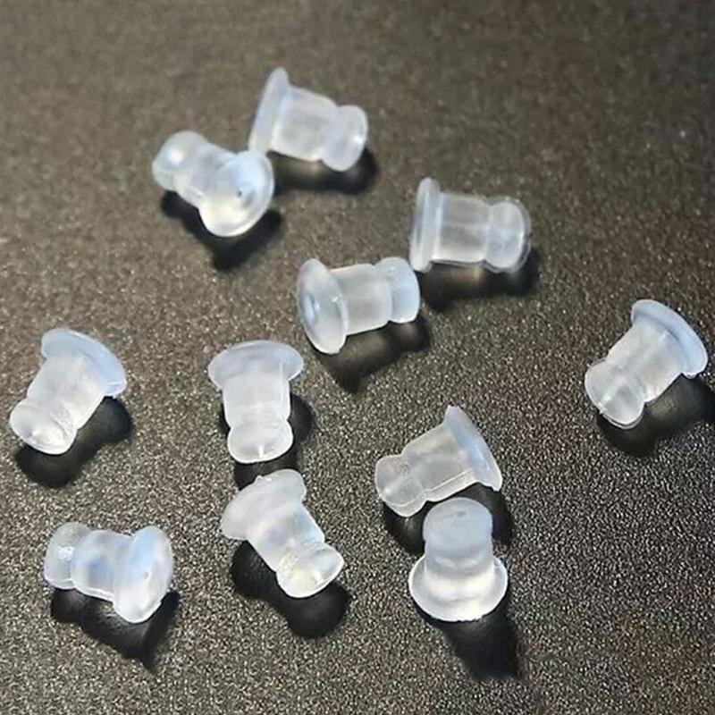 Прозрачные силиконовые гвоздики и заглушки для ушей - набор аксессуаров для самостоятельного изготовления