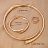 2/3Pcs Punk Open Cuff Bangle Adjustable Rings Party Grunge Jewelry Set  Jewelry Gifts