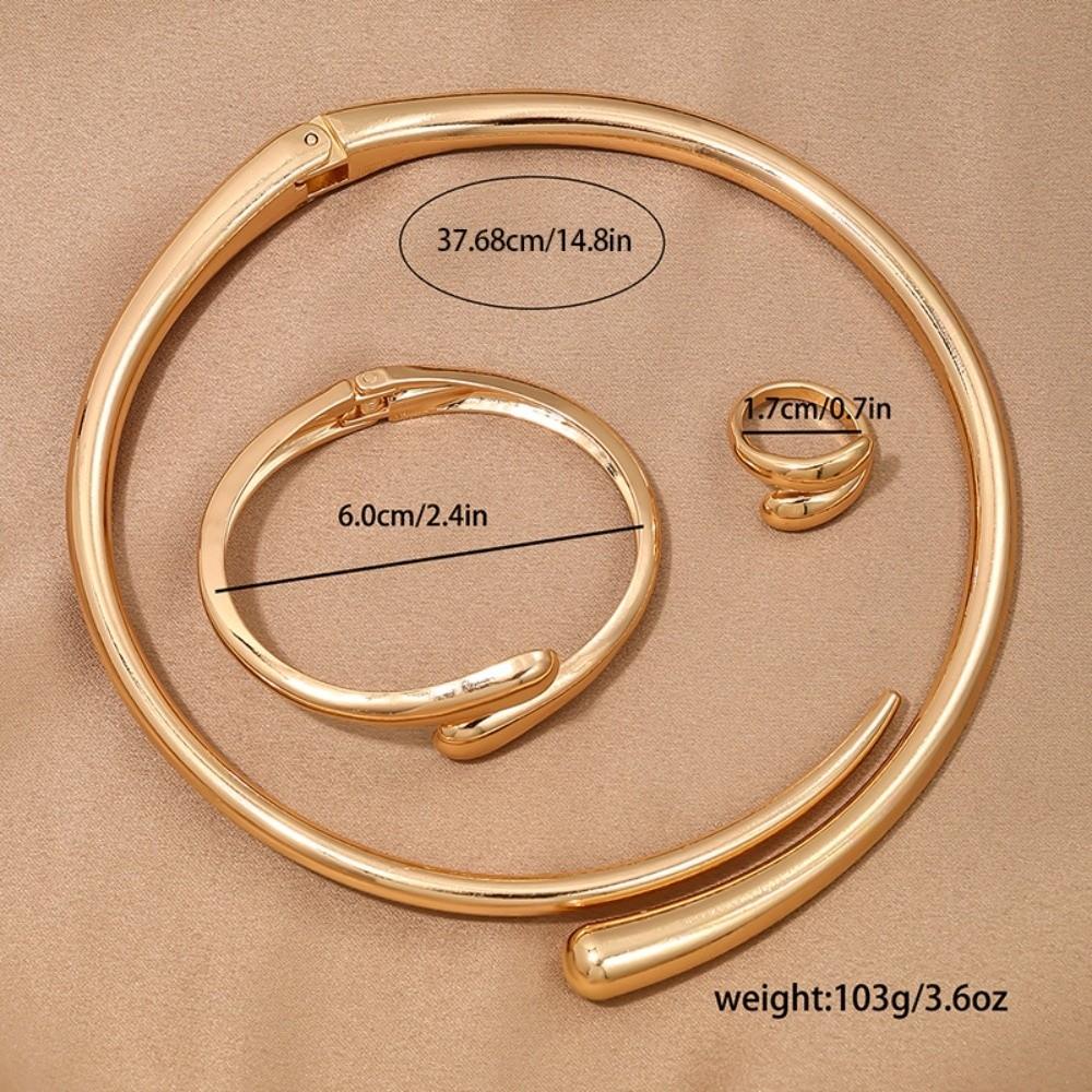 2/3Pcs Punk Open Cuff Bangle Adjustable Rings Party Grunge Jewelry Set  Jewelry Gifts