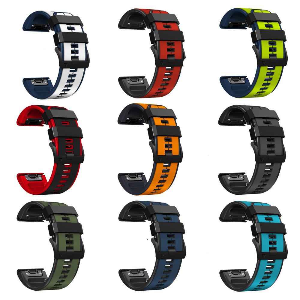 Силиконовый ремешок 22 мм 26 мм для Garmin Fenix ​​7 7X 6 6X 5 5X быстросъемный ремешок для часов Garmin Fenix ​​3/3 HR/3 сапфировые ремешки для часов
