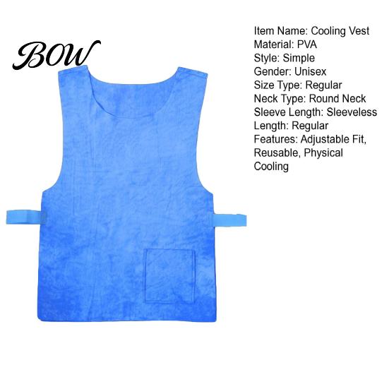 Comfortable Cooling Tank Top Unisex Vest, Reusable Adjustable Jacket, Men Women Cold Instant Cool Down Clothing for Cycling, Running And
