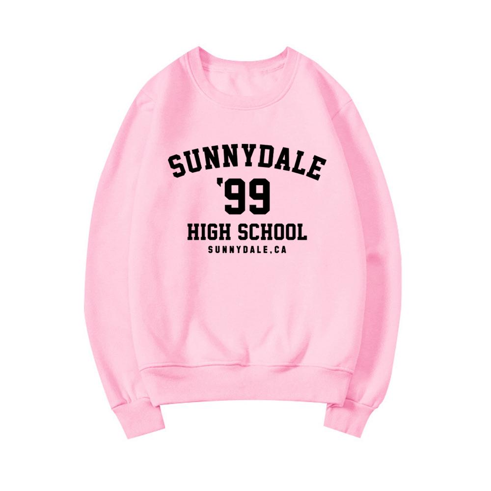 Свитшот Sunnydale High School унисекс Свитшот Sunnydale с капюшоном в стиле телешоу с длинным рукавом и круглым вырезом Пуловер для женщин с капюшоном