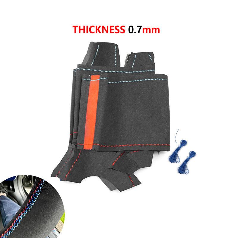 Автомобильный замшевый чехол на руль для BMW M Sport F10 F11 F12 F13 F20 F22 F30 F31 F32 F34 F36 F48 F39 F25 F26 F15