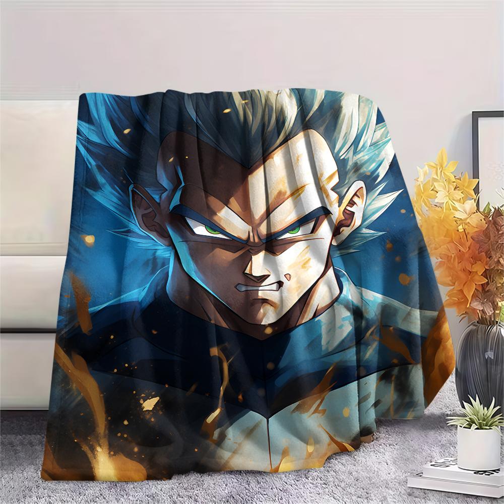 Dragon Ball Characters pattern Flannel Blanket, High quality Comfortable for All Seasons, Home Decor, Warmth and Comfort, Perfect for Gifts.