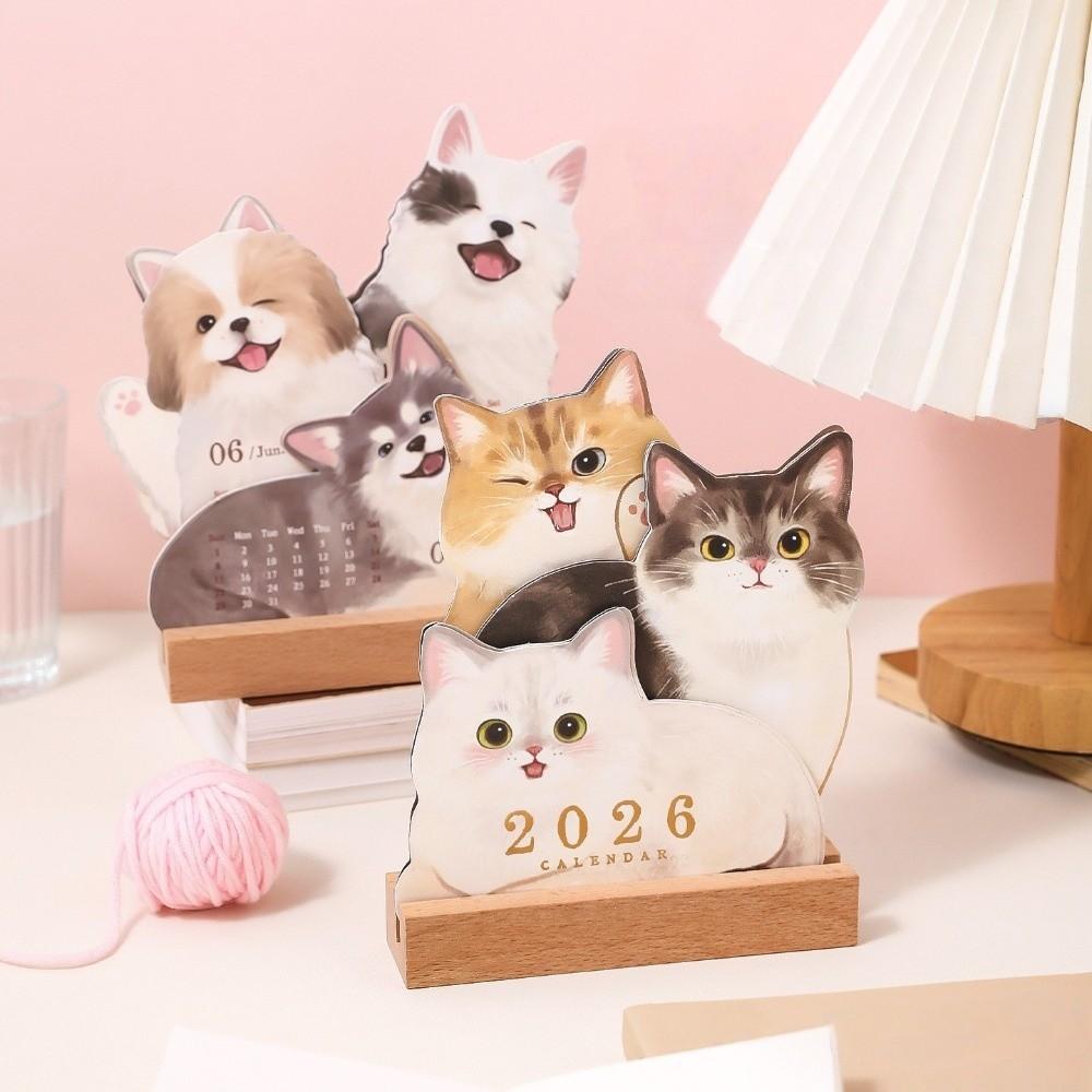 Time Planner Puppy Series 2026 Calendar Schedule Dog Cat Desktop Decoration  New Year Gifts
