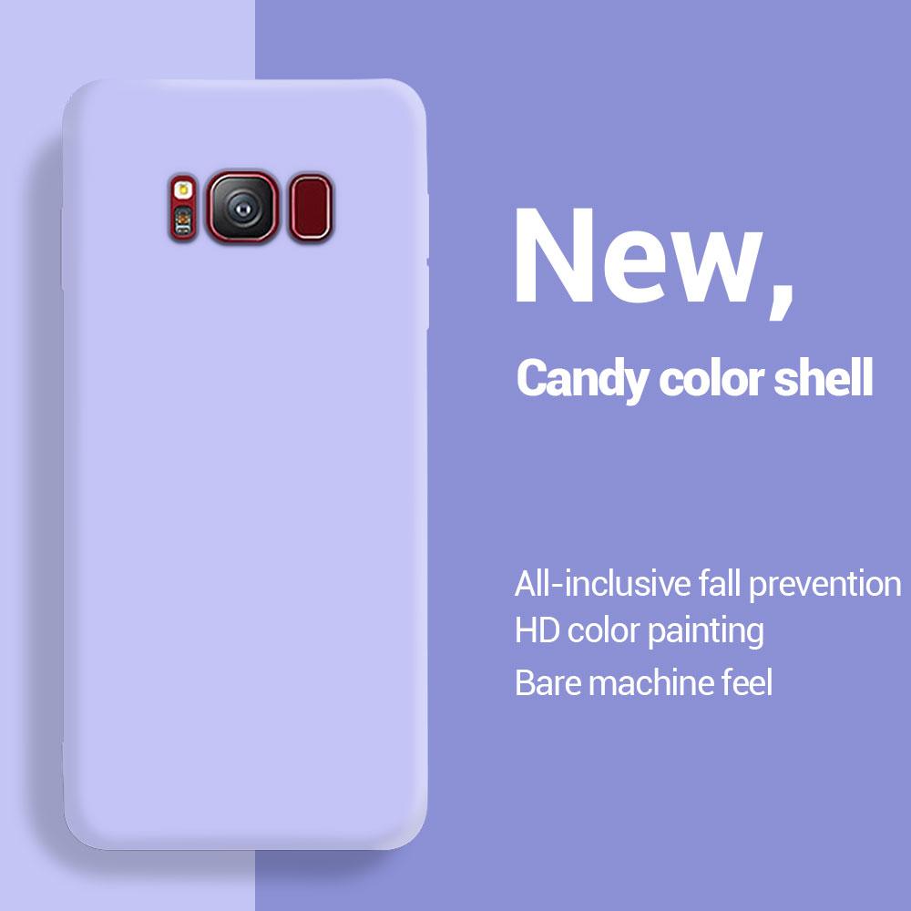 Жидкий силиконовый защитный чехол для Samsung Galaxy S8 S9 S10 S10e S20 fe Note 8 9 10 Plus Note 20 Ultra Чехол Coque