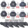 15SizeX2 Ball Joint Boot with Fasten Cable Tie Wrap Glove Suspension Steering Dust Cover Track End Rod Linkage Joints Boots Replacement