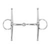 Full Cheek Horse Snaffle Bit Stainless Steel Ring Farm Jointed Bit for 125mm Horse Mouth