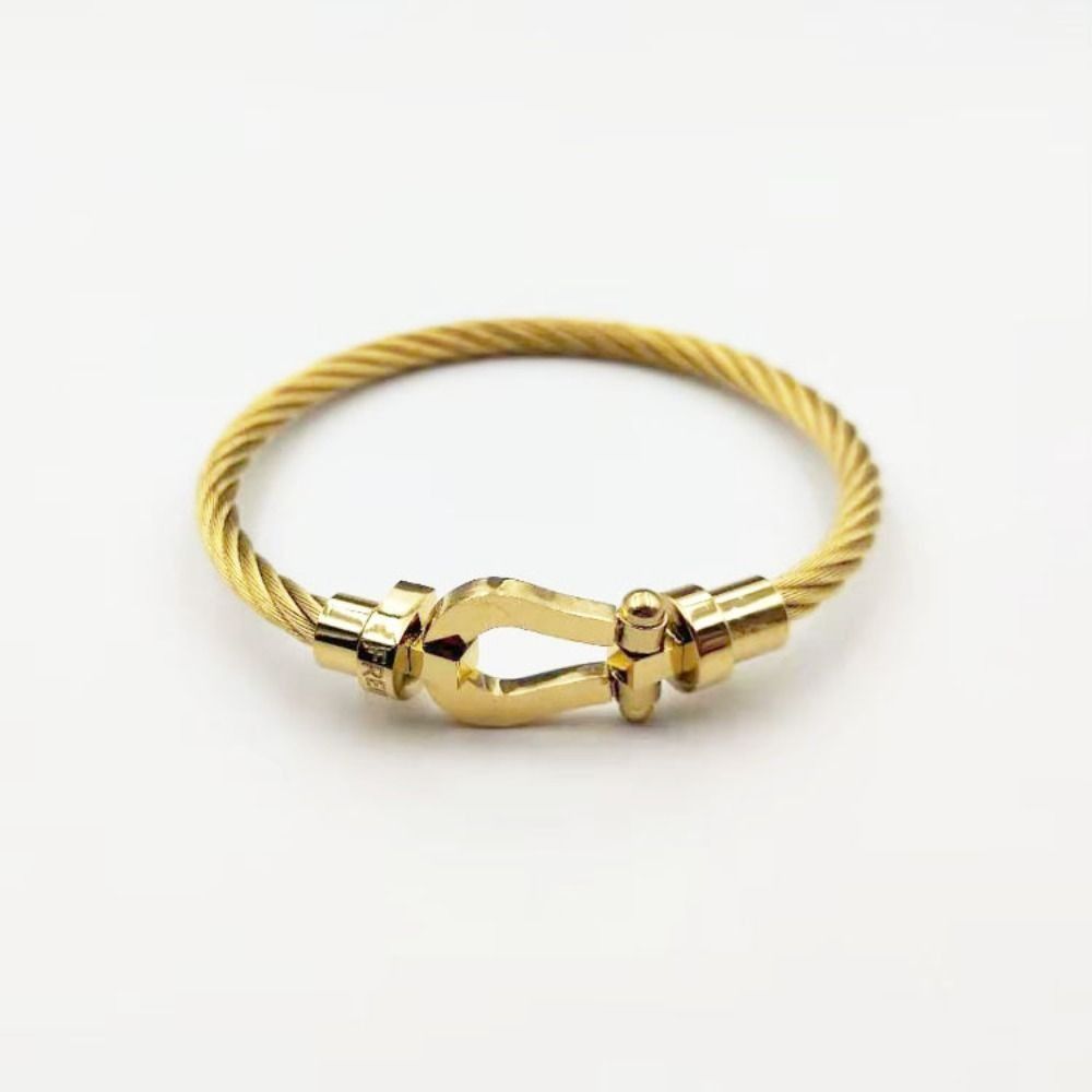 Подкова из нержавеющей стали плетеные браслеты простая магнитная застежка для мужчин