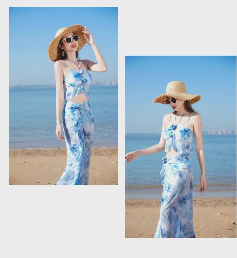 Женский раздельный купальник бикини 2025 - Стиль интернет-знаменитости для курортов и горячих источников