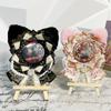 Cute Cat Ear Badge Holder for Itabag Ornament Anime Peripheral Handmade DIY Badge Holders DIY Handcrafted Ita Bag Decor Accessor