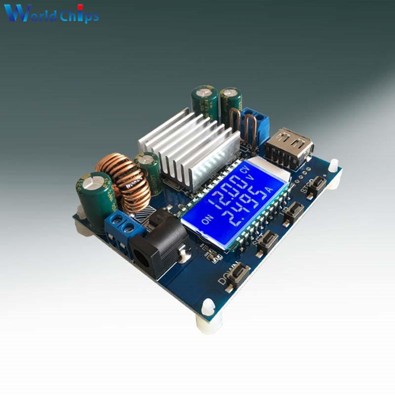 DC-DC Boost/Buck Converter Power Supply DC 5.0V-30V to DC 0.6V-30V 0-4.0A CC CV Adjustable Solar Charging Board LCD Display