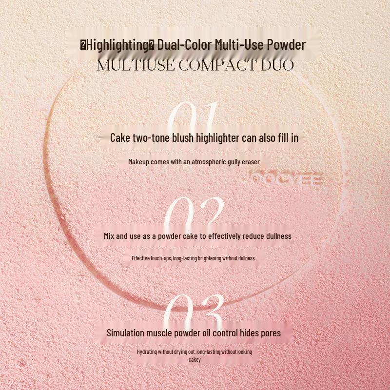 Joocyee Yeast Jewel Collab: Двухцветный хайлайтер и матирующая пудра-румяна для контроля жирности.