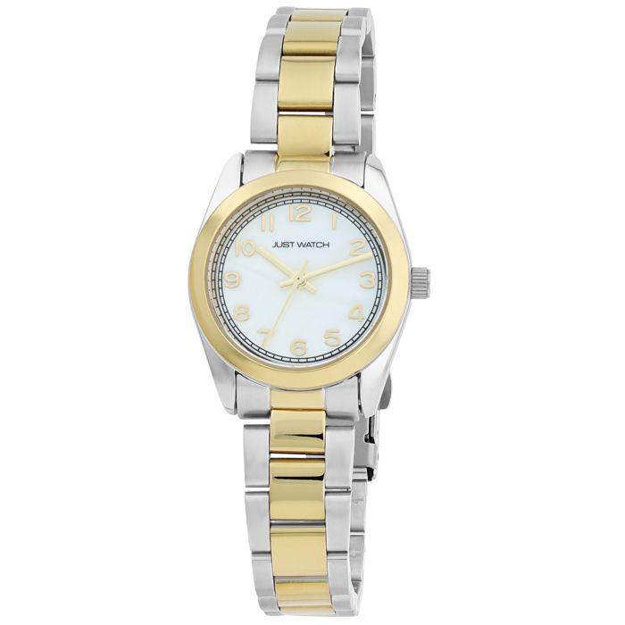Montre femme - Mathilda - Bicolore acier inoxydable - Cadran nacre 28 mm - Quartz Miyota 2035
