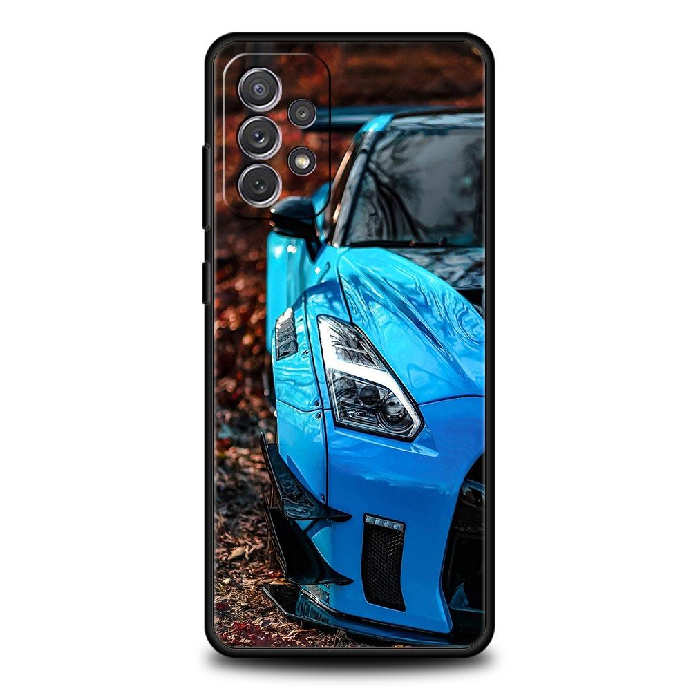 Синий Красный JDM Спортивный Чехол для Телефона Samsung Galaxy A17 A07 A55 A35 A25 A15 A05 A33 A31 A23 A21s A13 A41 A73 A53 A51 A71
