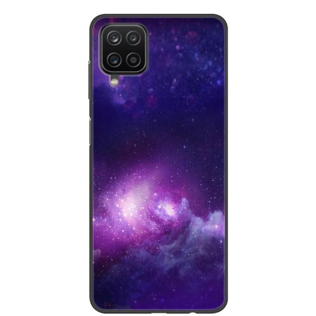 Чехол для Samsung A12, 2021, черные мягкие силиконовые чехлы из ТПУ для телефонов Samsung Galaxy A12 M12, чехол с крутым дизайном, чехол-бампер A 12