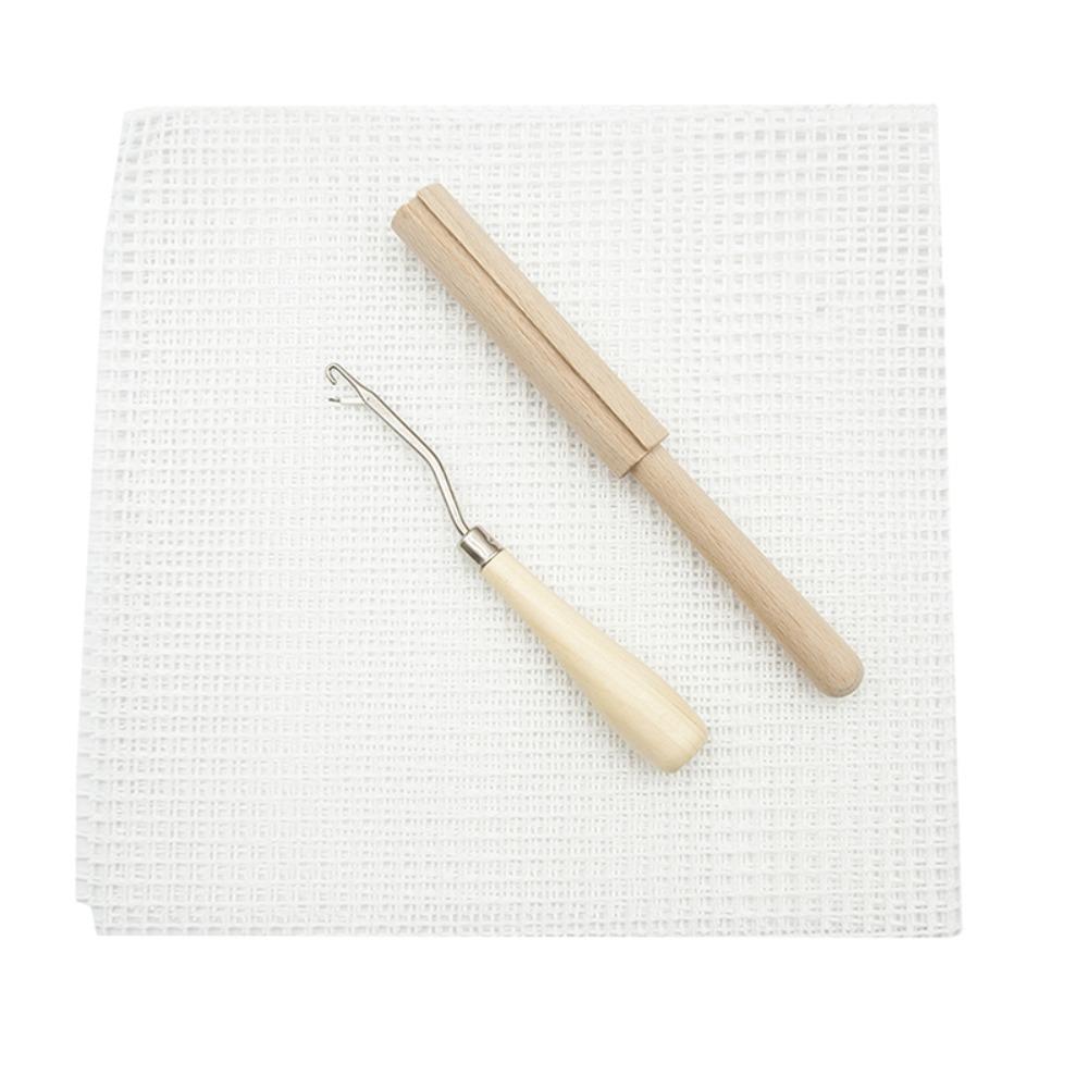 Tool Wooden Latch Hook Rug Yarn Tool Yarn Cutter Segmental Embroidery Tool Rug Carpet Latch Hook