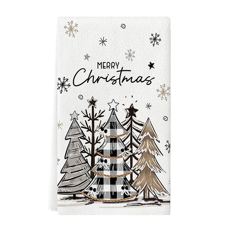 Рождество Рождественская Атмосфера Рождественские Украшения Микрофибра Принадлежности для Ванной Ручные Полотенца Носовой Платок 40x60см